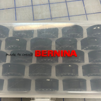 7 series bobbins 25 in foam case also fits 4 & 5 & 990 series Bernina Jeff Sewing Machine Tools Supplies Accessories