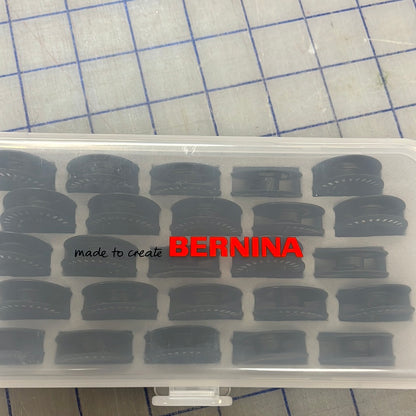 8 series bobbins 25 in foam insert case Bernina Jeff Sewing Machine Tools Supplies Accessories